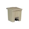 Rubbermaid Commercial Products Legacy Step-On Pedal Plastic Waste Bin Beige 30L FG614300BEIG
