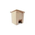 Rubbermaid Commercial Products Legacy Step-On Pedal Plastic Waste Bin Beige 30L FG614300BEIG