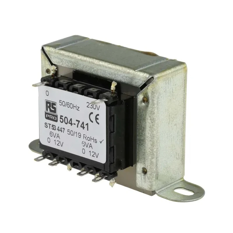 RS PRO 2 Output 12 VA Chassis Mount Transformer 230 V ac Primary, 12 V ac Secondary, AS/NZS 61558.1, RoHS, CE 504-741