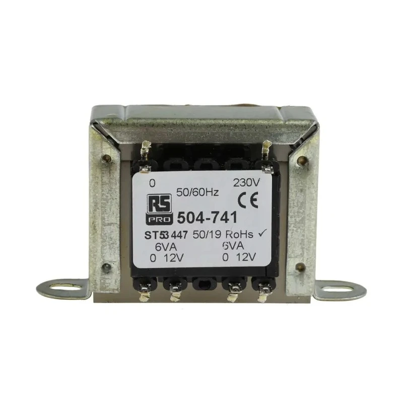 RS PRO 2 Output 12 VA Chassis Mount Transformer 230 V ac Primary, 12 V ac Secondary, AS/NZS 61558.1, RoHS, CE 504-741