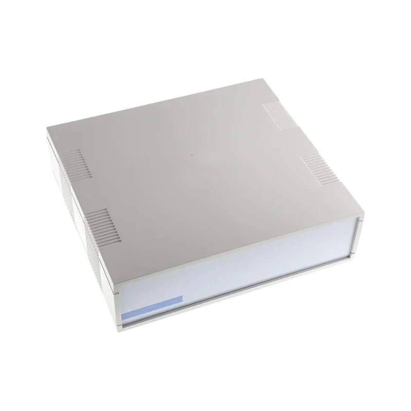 RS PRO Grey ABS Desktop Enclosure with PCB Mounting 250 mm x 75 mm x 275 mm 504-748