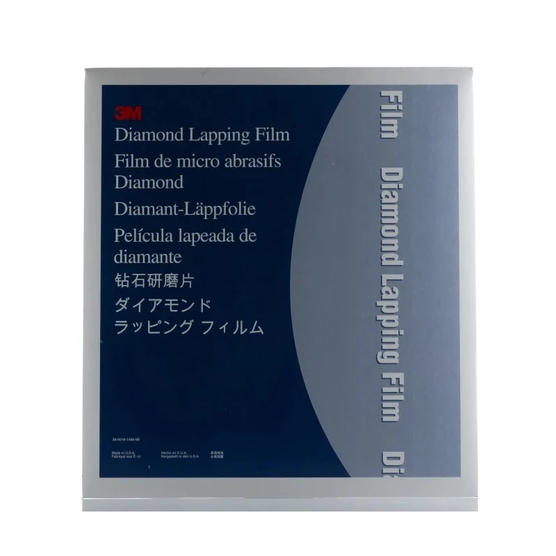 3M Green Diamond Fibre Optic Lapping Film, 279.4 mm x 229 mm, 0.1 μm Grade 7000044869