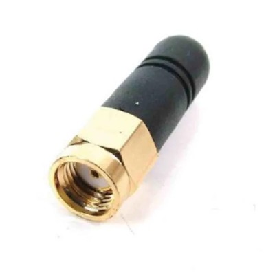 Siretta Stubby WiFi and Bluetooth (BLE) Antenna with SMA Male Connector, 2.4GHz DELTA20/X/SMAM/RP/S/35
