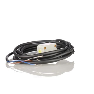 RS PRO Polarised Retro Reflection Photoelectric Sensor, Block Style, 4 m Detection Range, PNP NO/NC Output, Protection IP67