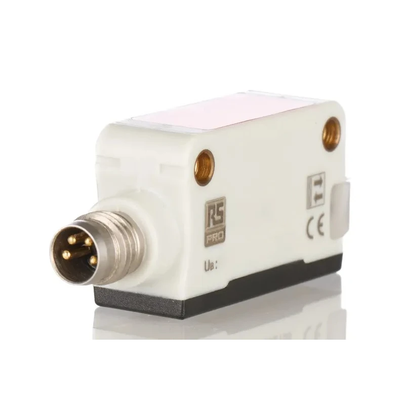 RS PRO Polarised Retro Reflection Photoelectric Sensor, Block Sensor, 4 m Detection Range, PNP NO/NC Output, IP Rating IP67