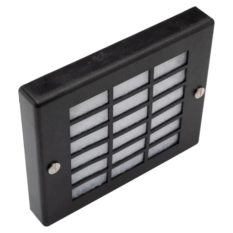 ebm-papst PMFA Series Matt Black Steel Frame Fan Filter for 92 mm Fans, 125x105x17.5 mm PMFA90