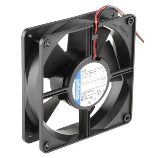 ebm-papst 4300 Series High Performance Ball Bearing Axial Fan, 12V DC, 170 m³/h Air Flow, 5 W, 420 mA Max, , 119 mm IP68