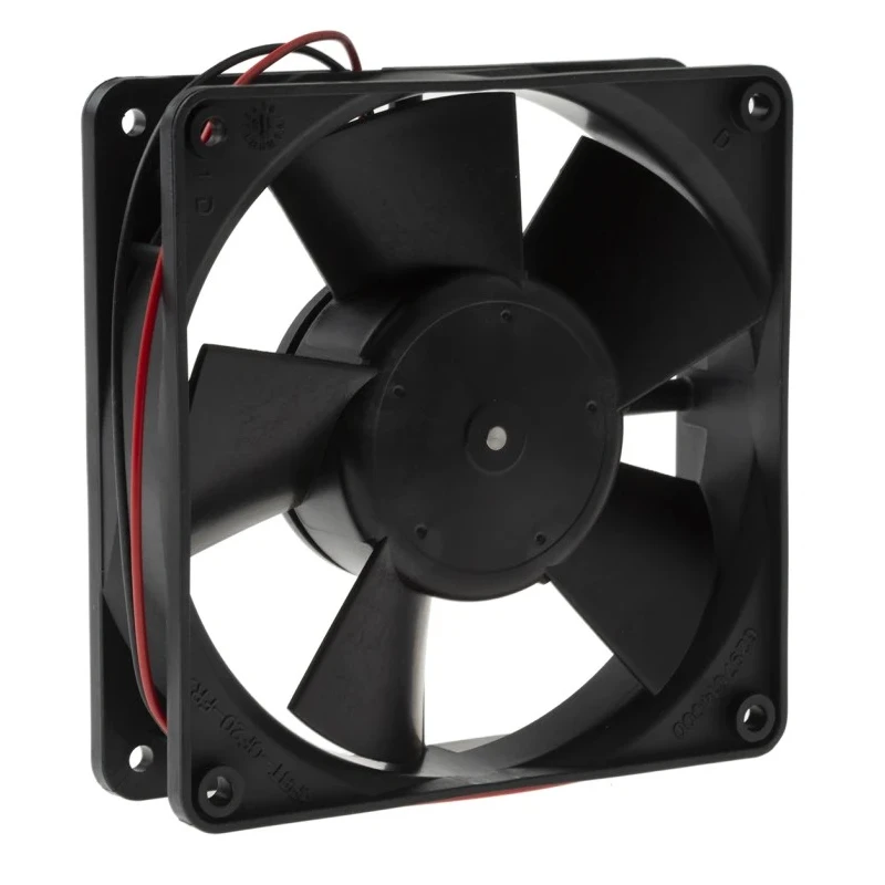 ebm-papst 4300 Series Compact DC Axial Fan 24V DC, 5W Power, 170 m³/h Airflow, 2800 RPM, IP20 Protection, Model IP20