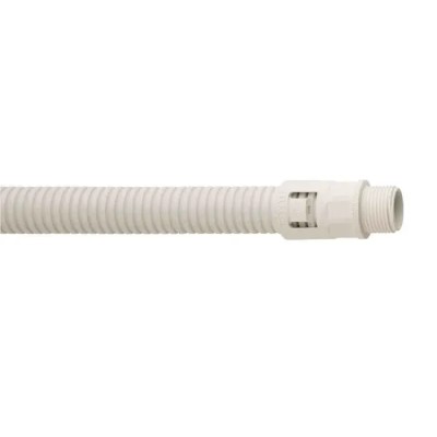 Flexicon Nylon Conduit Fitting 20 mm Nominal Size, M20 Thread, White, IP66 FLK20-M20W