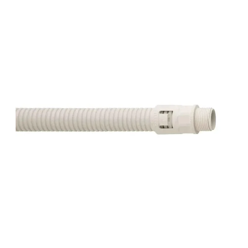 Flexicon Nylon Conduit Fitting 20 mm Nominal Size, M20 Thread, White, IP66 FLK20-M20W