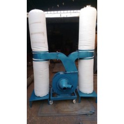 mild-steel-double-bag-mobile-dust-collector-3-hp-automation-grade-fully-automatic-33860