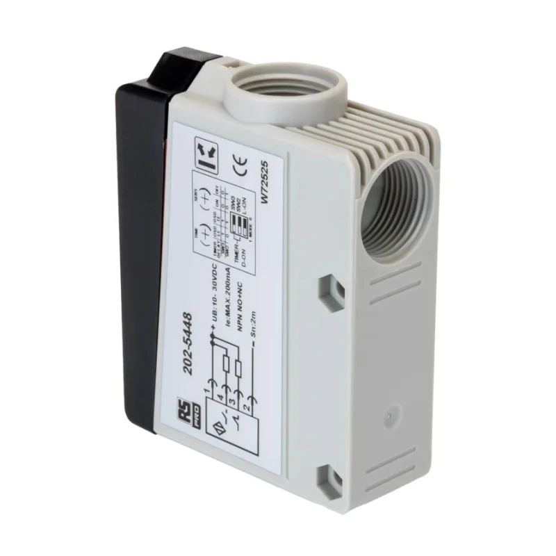 RS PRO Diffuse Reflection Photoelectric Sensor Block Sensor 2 m Detection, NPN NO/NC Output, IP67 IP67