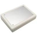 OKW DeskCase 190 Series ABS Desktop Enclosure Sloped Front RAL 7032 Grey 138 mm A9086265+A9186001