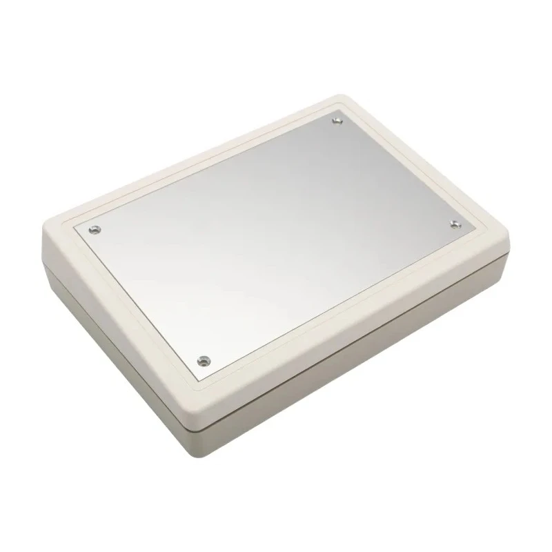 OKW DeskCase 190 Series ABS Desktop Enclosure Sloped Front RAL 7032 Grey 138 mm A9086265+A9186001