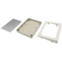 OKW DeskCase 190 Series ABS Desktop Enclosure Sloped Front RAL 7032 Grey 138 mm A9086265+A9186001