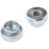 Hank Passivated Zinc Plated Steel M5 Rivet Bush 7.95 mm Fixing Hole, 11.1 mm Outside Diameter, 3.8 mm Depth 505-246