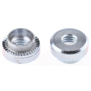 Hank Passivated Zinc Plated M5 Steel Rivet Bush 7.95 mm Fixing Hole Diameter 11.1 mm Outside Diameter 3.8 mm Depth 505-296