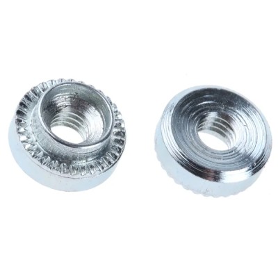 Hank Passivated Zinc Plated M4 Steel Rivet Bush 9.5 mm Diameter 6.75 mm x 3.2 mm 505-331