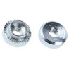 Hank Passivated Zinc Plated M4 Steel Rivet Bush 9.5 mm Diameter 6.75 mm x 3.2 mm 505-331