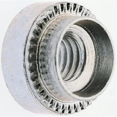 Hank Passivated Zinc Plated M4 Steel Rivet Bush 9.5 mm Diameter 6.75 mm x 3.2 mm 505-381