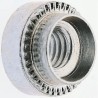 Hank Passivated Zinc Plated M4 Steel Rivet Bush 9.5 mm Diameter 6.75 mm x 3.2 mm 505-381
