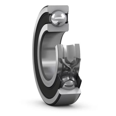 SKF Single Row Deep Groove Ball Bearing 55 mm ID, 90 mm OD, 18 mm Width, Sheet Metal Cage, Sealed, C3 Clearance 6011-2RS1/C3