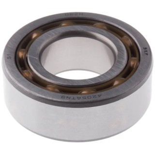 SKF Double Row Deep Groove Ball Bearing 25 mm ID, 52 mm OD, 18 mm Race Width, Non-Metallic Cage, Steel Balls 4205 ATN9