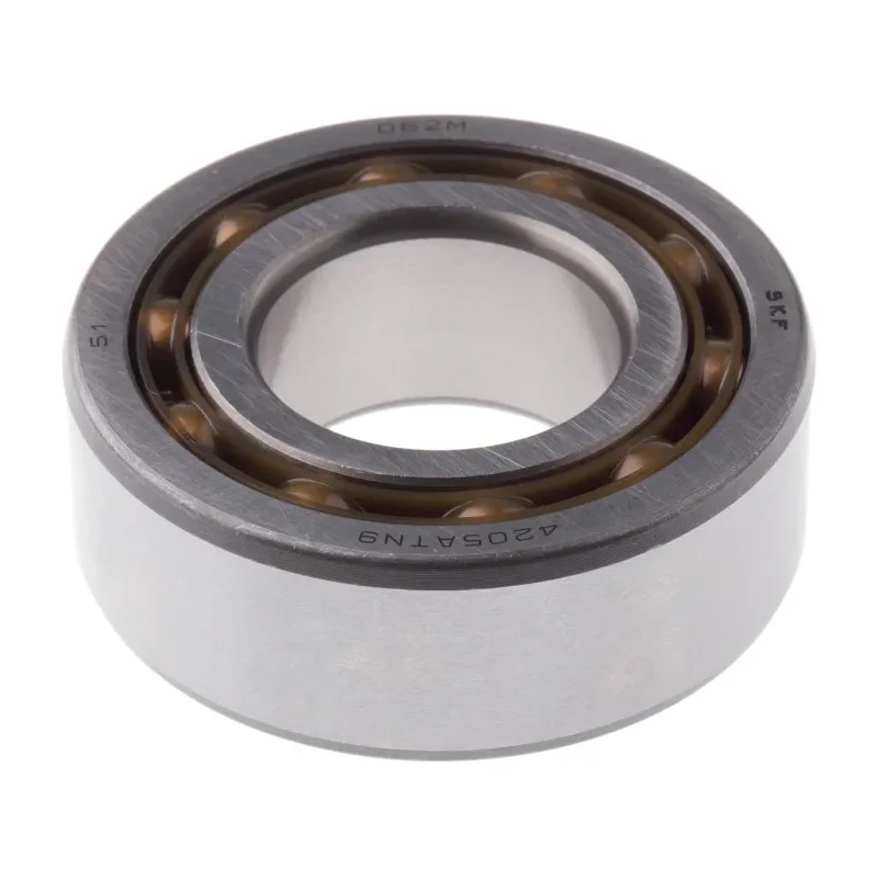 SKF Double Row Deep Groove Ball Bearing 25 mm ID, 52 mm OD, 18 mm Race Width, Non-Metallic Cage, Steel Balls 4205 ATN9