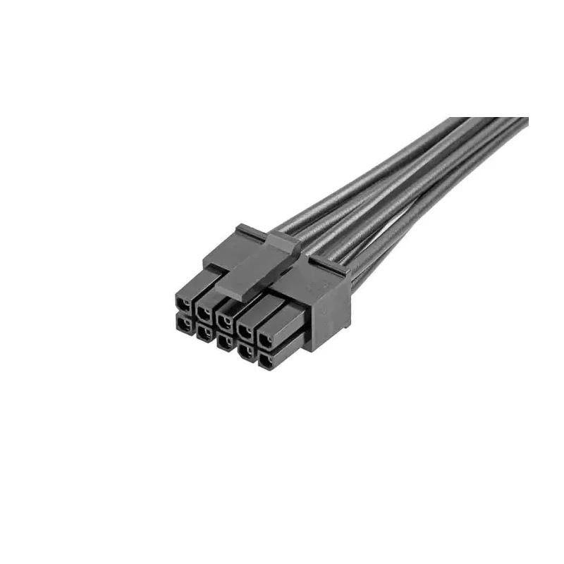 Molex Wire to Board Cable 10 Way Female Micro-Fit 3.0 to 10 Way Male Unterminated Nylon Jacket 150mm 300V AC 2147562101