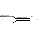 RS PRO Heat Shrink Tubing Black 65.5 mm Sleeve Diameter 1.2 m Length 3:1 Shrink Ratio Polymer BSTS-27X4