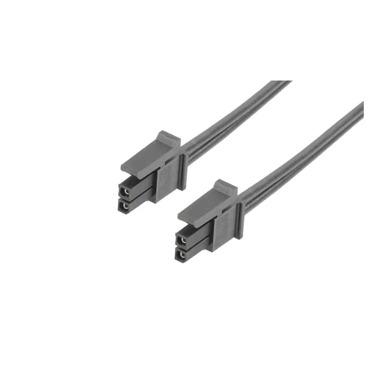 Molex Wire to Board Cable 2 Way Female Micro-Fit 3.0 to 2 Way Male Unterminated Nylon Jacket Black, 300 mm 2147561022