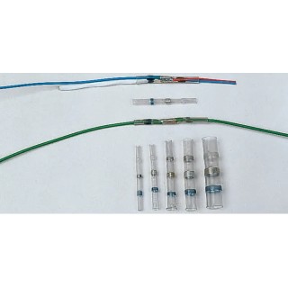 TE Connectivity Transparent Polyolefin Solder Sleeve Terminator 42mm Length 1.8mm to 4.5mm Cable Diameter CWT-3805W1