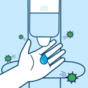 Tork Hand Sanitiser Station Black Aluminium Floor Mount 459mm Width 1.677m Height 195mm Depth 511055