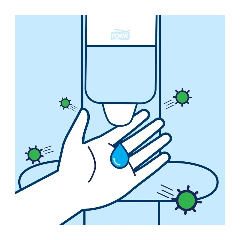 Tork Hand Sanitiser Station Black Aluminium Floor Mount 459mm Width 1.677m Height 195mm Depth 511055