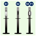 Tork Hand Sanitiser Station Black Aluminium Floor Mount 459mm Width 1.677m Height 195mm Depth 511055