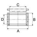 Igus Cable Trunking Bracket Mounting Set Igumid G Material Black 27mm Height 15mm Width 060.20.12