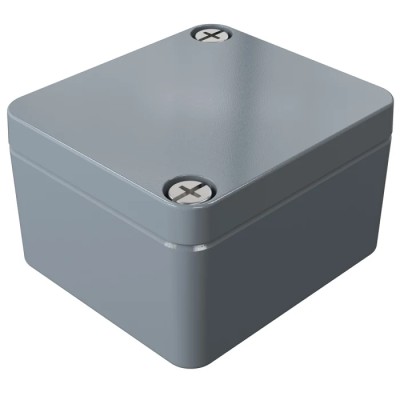 Rose Aluminium Standard Series Grey Grey Lid Die Cast Aluminium Enclosure IP66 IK09 50 mm x 45 mm x 50 mm 01050503