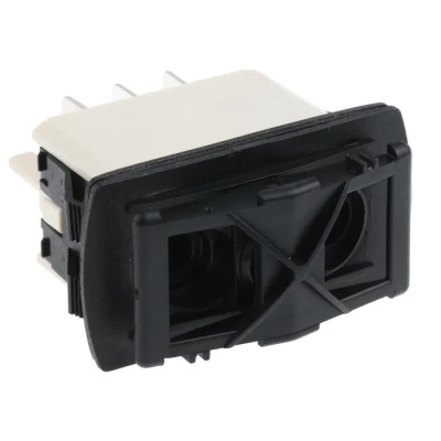 APEM DPDT On-Off-On (On)-Off-(On) Rocker Switch Panel Nylon Housing IP68 KR47CAKXXG