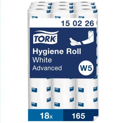 Tork Hygiene Advanced Roll Paper Towel Roll 250mm Width, Sheet Size 54500 x 250 mm, 165 Sheets 150226