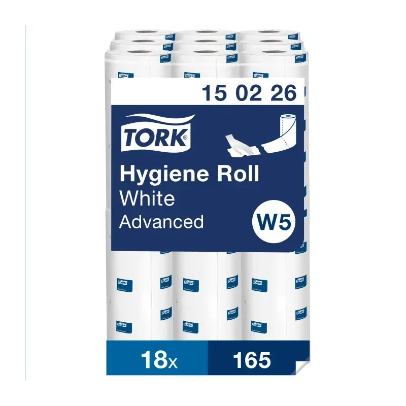 Tork Hygiene Advanced Roll Paper Towel Roll 250mm Width, Sheet Size 54500 x 250 mm, 165 Sheets 150226