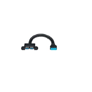 InnoDisk Networking Module PCIe to Dual USB 3.0, 3.3 V, 0.89 W Power, -40°C to 85°C EMPU-3201-C1