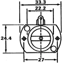 Bulgin AA Battery Holder Panel Mount 2 Cells Polyester Glass Filled Nylon Body Solder Tag BX0012/1
