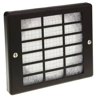 ebm-papst PMFA Series Matt Black Steel Frame Fan Filter for 120 mm Fans 162x136x18.5 mm PMFA120