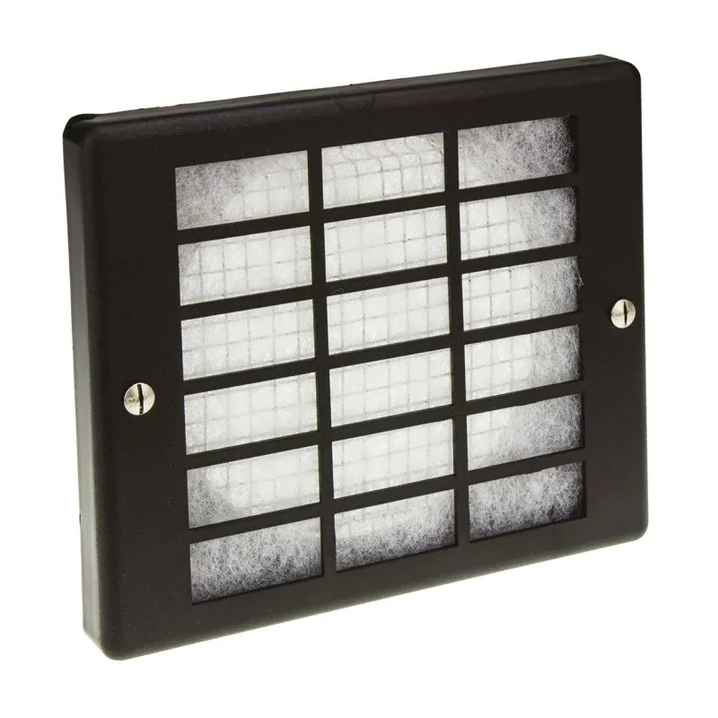ebm-papst PMFA Series Matt Black Steel Frame Fan Filter for 120 mm Fans 162x136x18.5 mm PMFA120