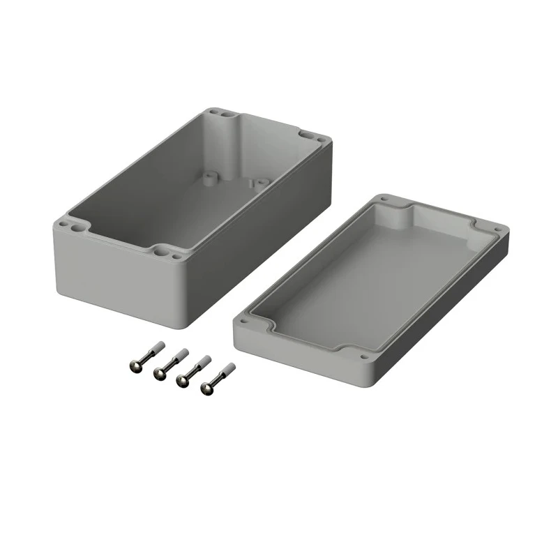 Bopla Flanged Euromas Series Grey Grey Lid ABS Enclosure IP66 55 mm x 160 mm x 80 mm 03220000