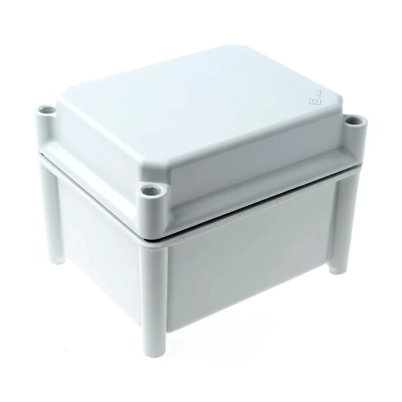 RS PRO Polyester Enclosure IP67 IK10 Grey Lid 130 mm x 150 mm x 185 mm 508-015