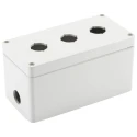 Bopla Light Grey Plastic Euromas Push Button Enclosure 3 Hole 22 mm Diameter 03231000.B27
