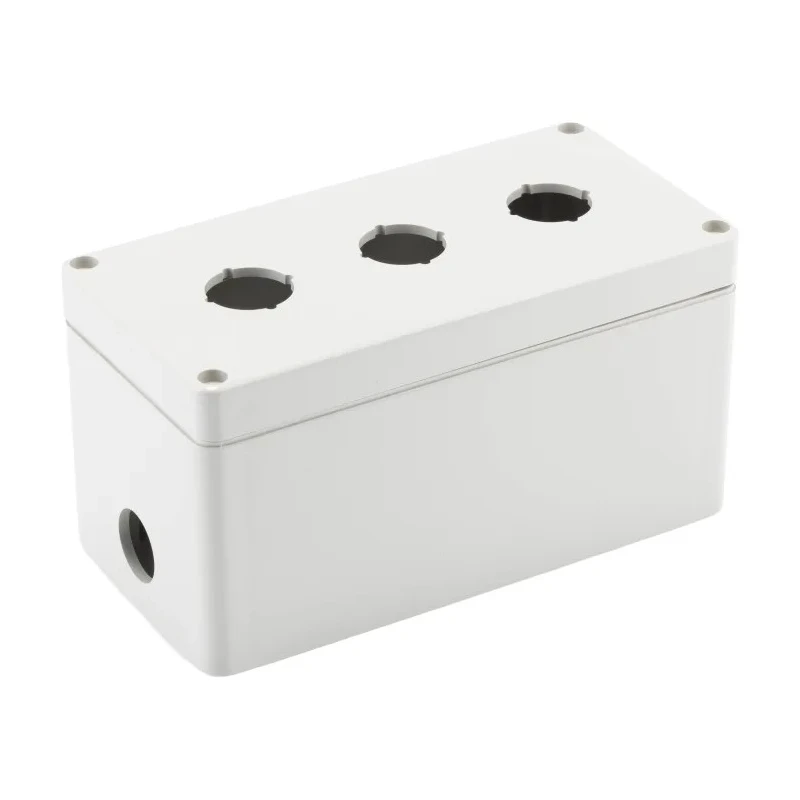 Bopla Light Grey Plastic Euromas Push Button Enclosure 3 Hole 22 mm Diameter 03231000.B27