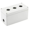 Bopla Light Grey Plastic Euromas Push Button Enclosure 3 Hole 22 mm Diameter 03231000.B27