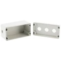 Bopla Light Grey Plastic Euromas Push Button Enclosure 3 Hole 22 mm Diameter 03231000.B27